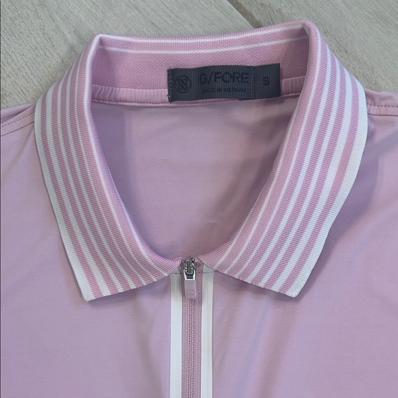 G/FORE Women’s Silky Tech Nylon Quarter Zip Polo Blush Pink Lilac Small - Picture 9 of 16